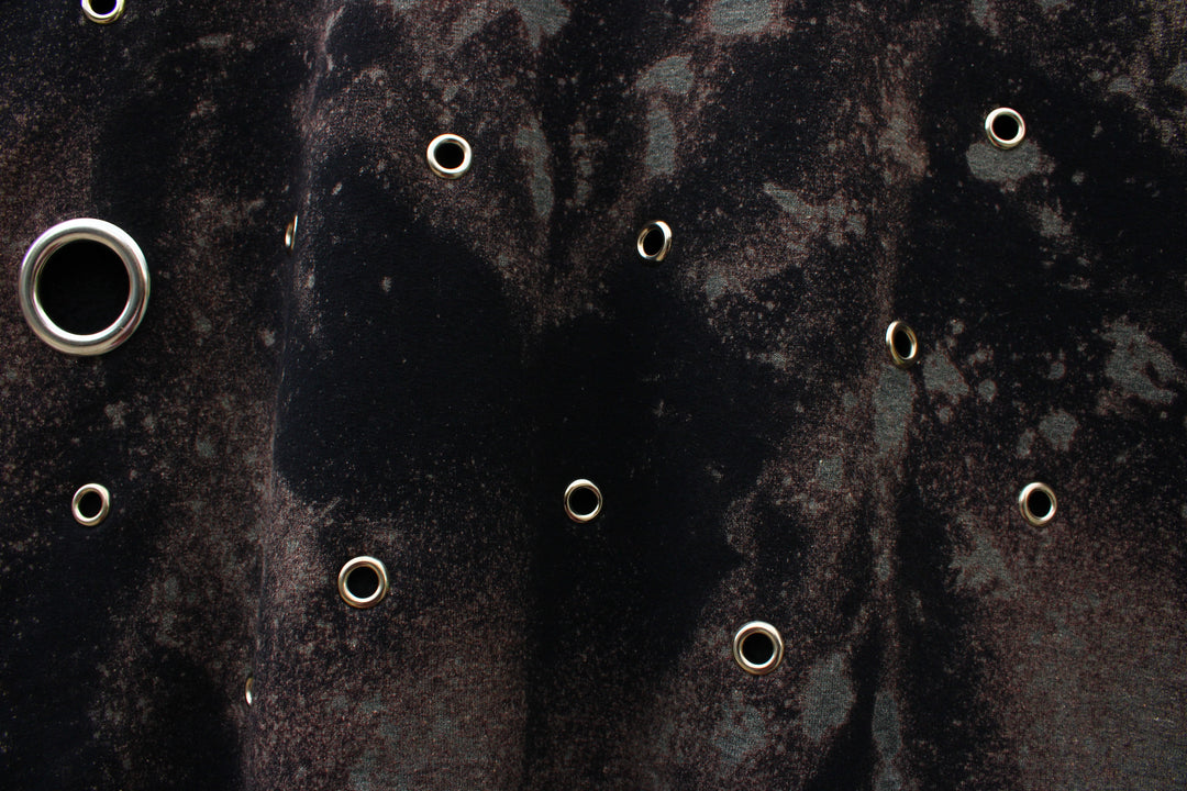 Cosmic Industrial Sleeveless Sweatshirt-Bleach Dyed