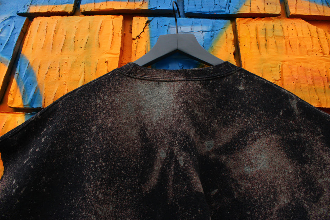 Cosmic Industrial Sleeveless Sweatshirt-Bleach Dyed