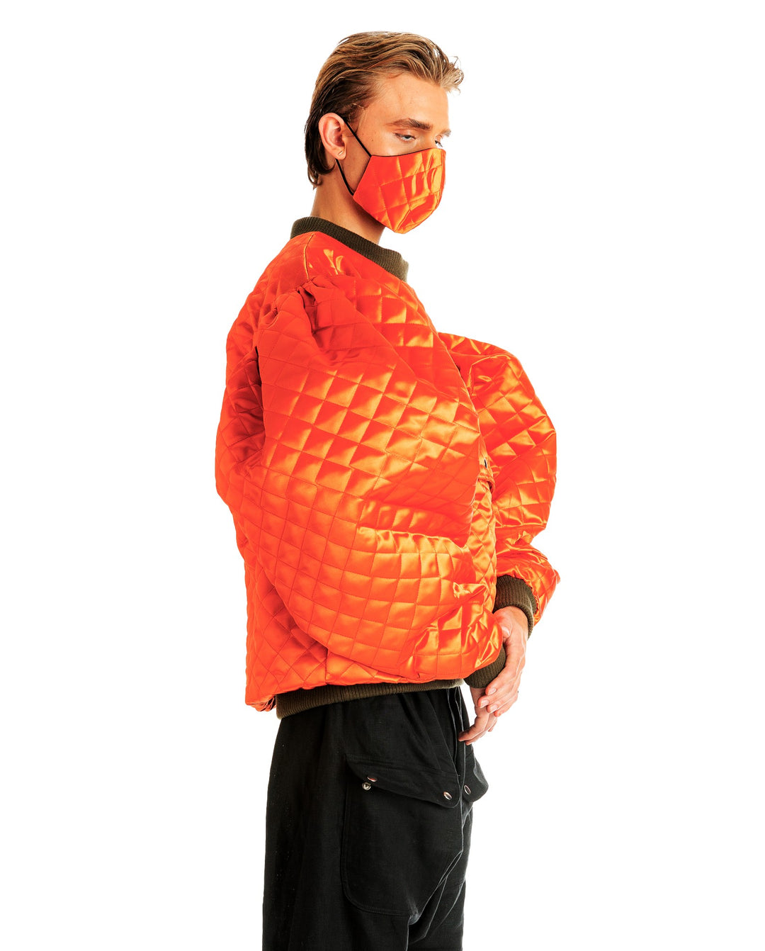 Quilted Utilitarian Oversized Sweatshirt