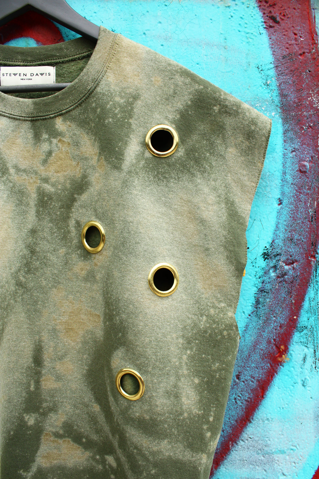INDUSTRIAL ACID GRUNGE SLEEVELESS SWEATSHIRT
