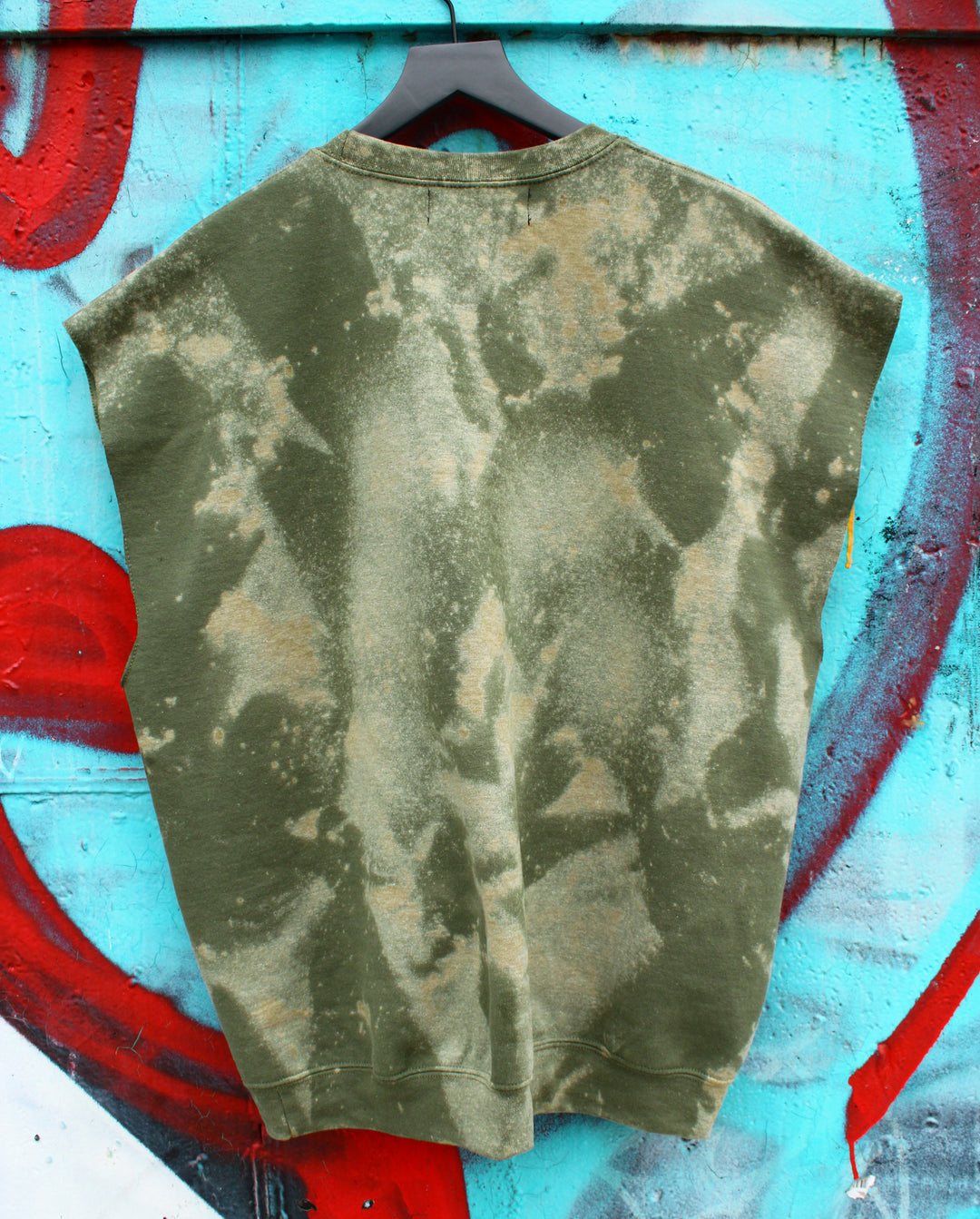 INDUSTRIAL ACID GRUNGE SLEEVELESS SWEATSHIRT