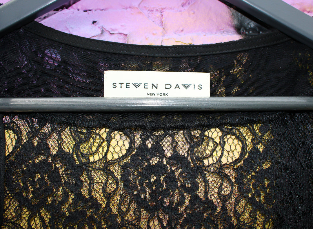 Men's Deep Cut Gothic  Lace Tank