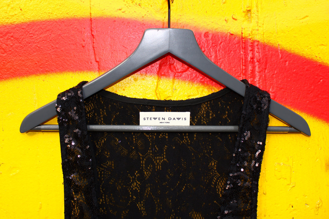 Gothic Sequin Lace Tank