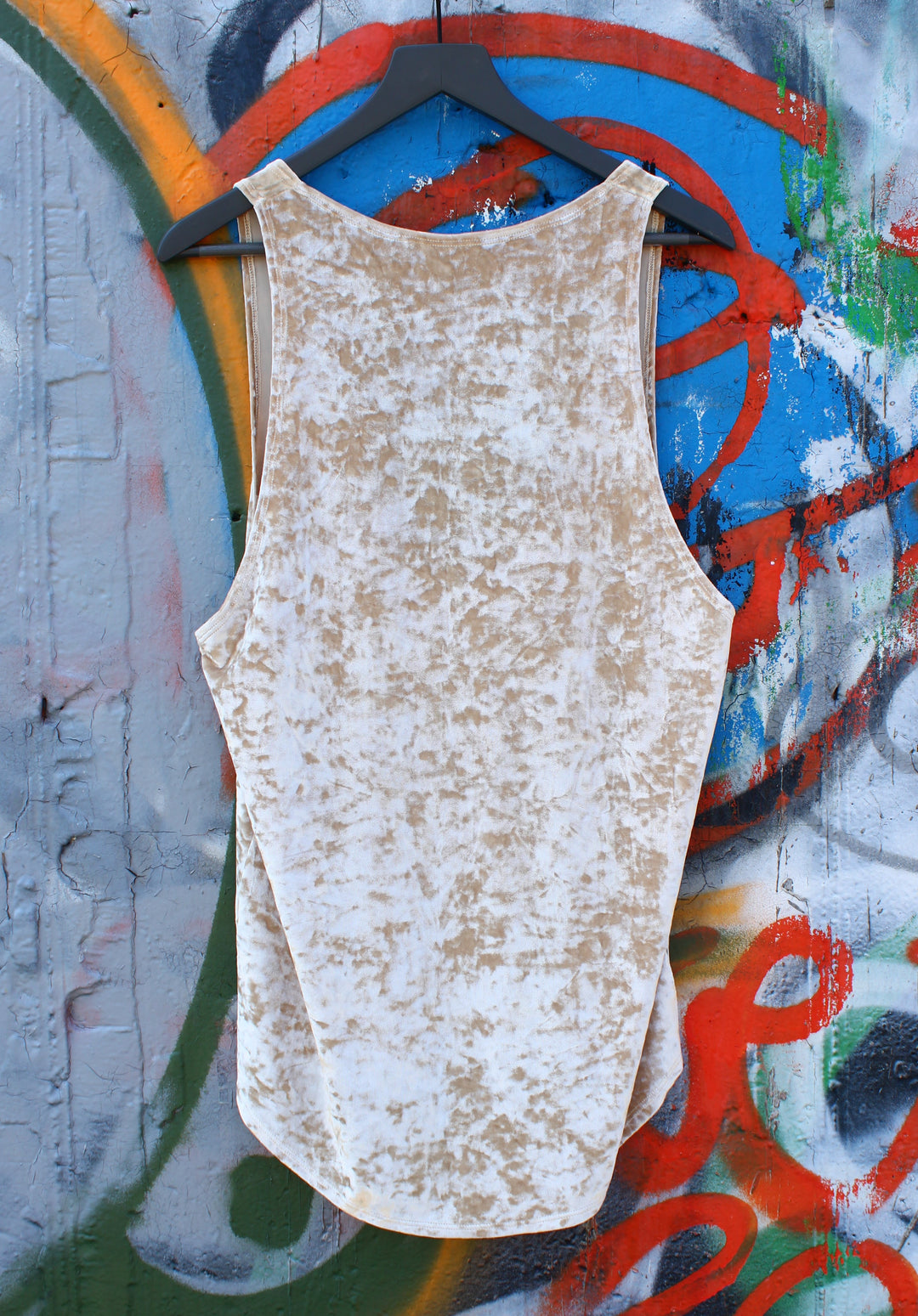 Men's Crushed  Velvet Skinny Tank